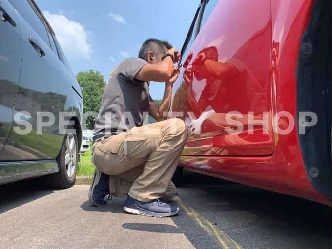 インロック解錠作業風景