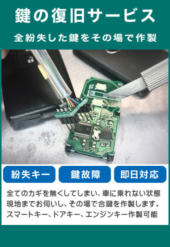 鍵の復旧サービスの画像
